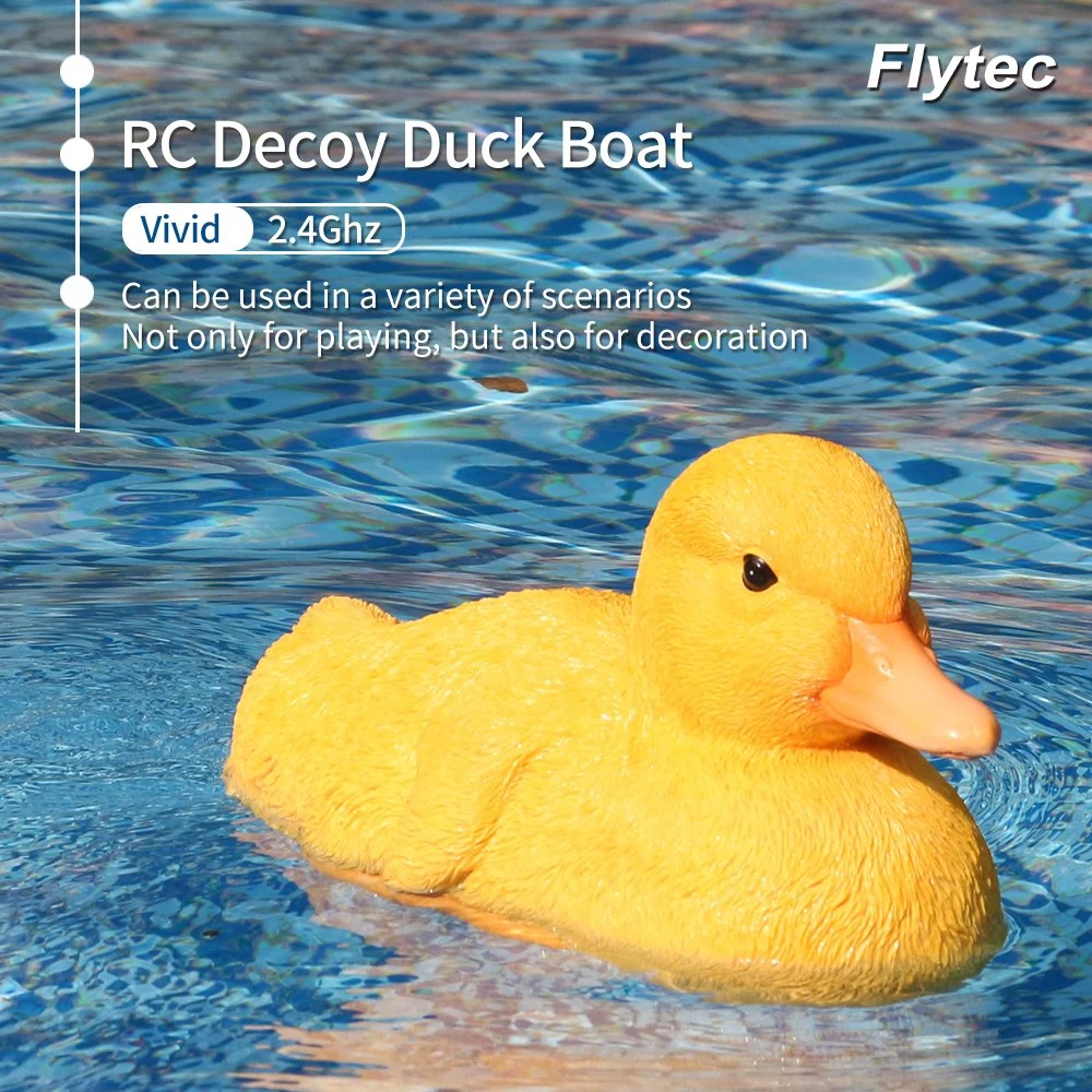 Flytec V203 2.4G Yellow Duck Electric Children RC Toy Simulation Radio Control Ship Bathroom Funny Floating Toys Swimming Proof Boat