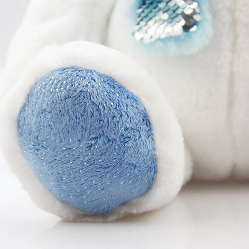 Cute Plush Polar Bear with Scarf Gifts for Girlfriend and Kids