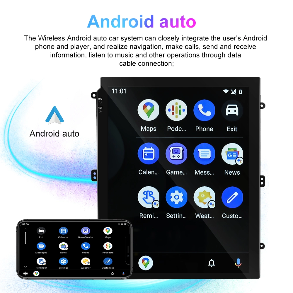 9.7 Inch Vertical Screen Android Car Radio Multimedia Navigation Stereo Universal Autoradio GPS