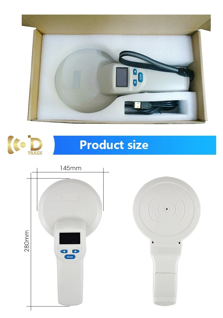 ISO11784/5 134.2kHz Fdx-B Long Stick RFID Livestock Animal Ear Tag Scanner Reader