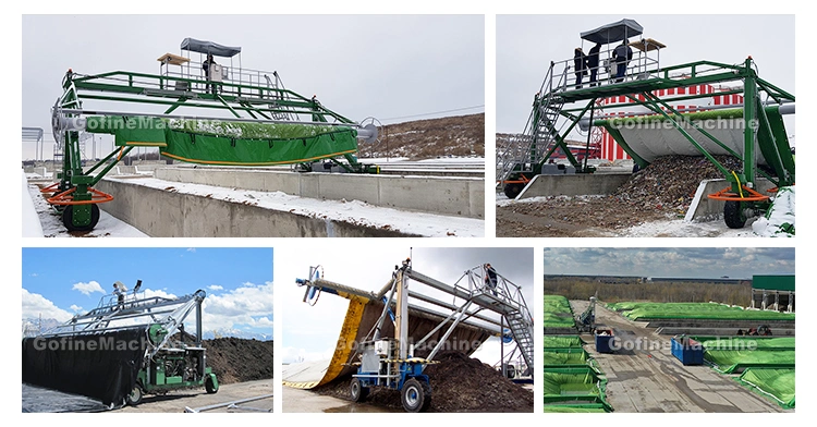 Agriculture Waste Cow Dung Composting Organic Fertilizer Making Machine