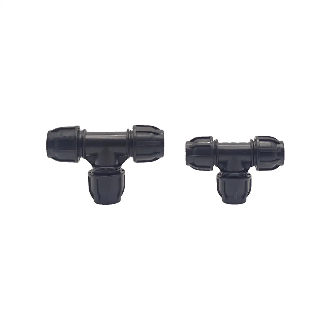 PP Compression Fitting Equal Tee for Irrigation System