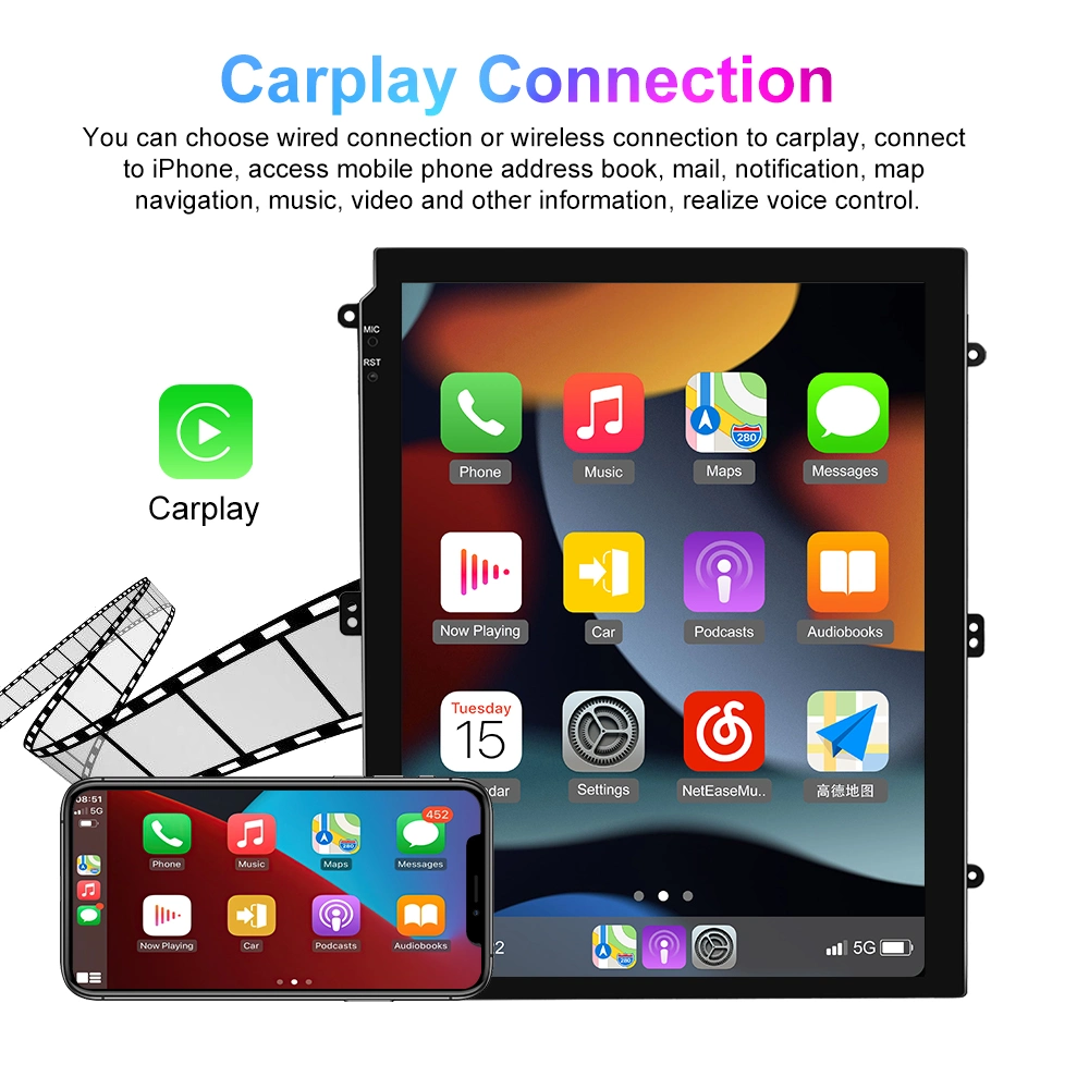 9.7 Inch Vertical Screen Android Car Radio Multimedia Navigation Stereo Universal Autoradio GPS