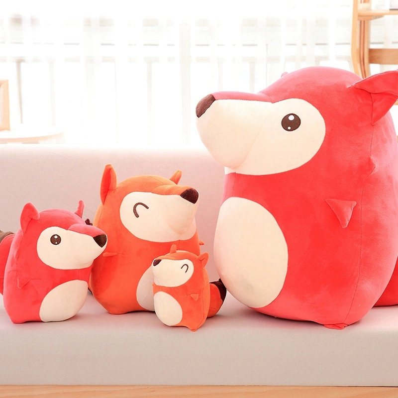 Lovely Design New Plush Fox Toy Soft Stuff Cartoon Fox Funny Plush Animal