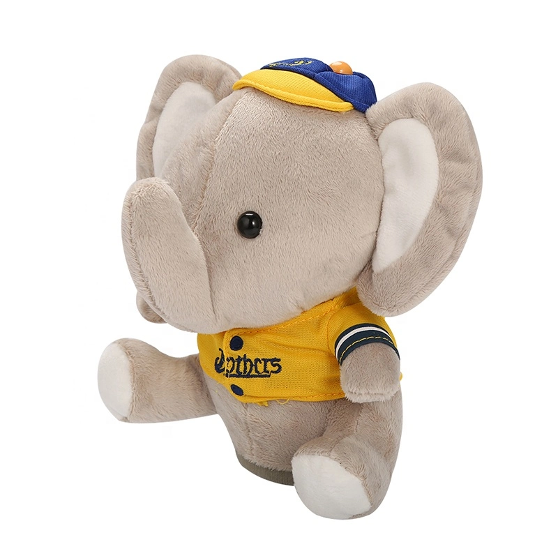 Ovement Elephant Plush Toy Custom Cartoon Cartoon Doll Custom Elephant Doll to Figure to Sample Custom