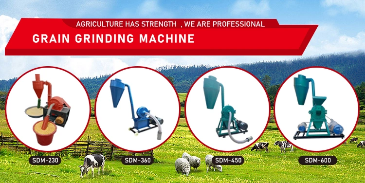 Cow Grain Feed Processing Machines Best Price Animal Feed Disc Mill Crusher Disc Mill Machine