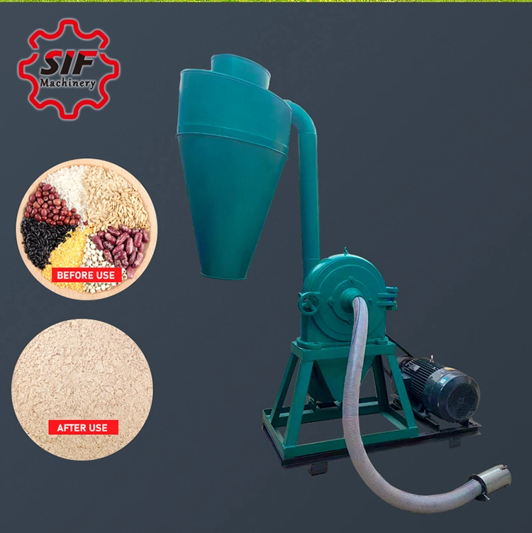 Cow Grain Feed Processing Machines Best Price Animal Feed Disc Mill Crusher Disc Mill Machine