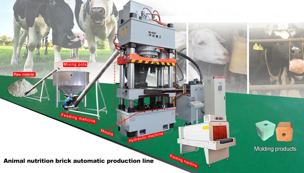 Animal Mineral Salt Lick Block Making Forming Hydraulic Press Machine