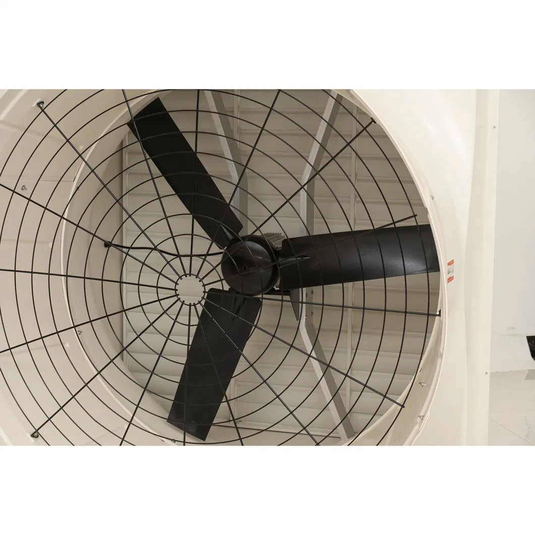 Direct Drive CE Certificed Pig Farm Poultry House Ventilation Cooling Wall Mouted Animal Huabandry Farm Factory Industry Fiberglass Cone Exhaust Fan