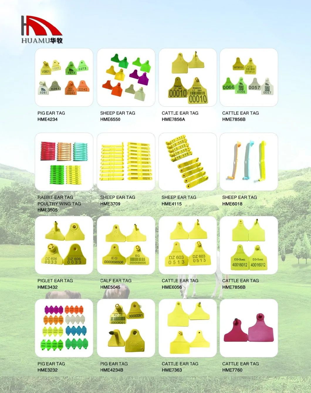 ISO11784/5 Fdx-B Hdx RFID Animals Livestock Tracking Icar Ear Tag