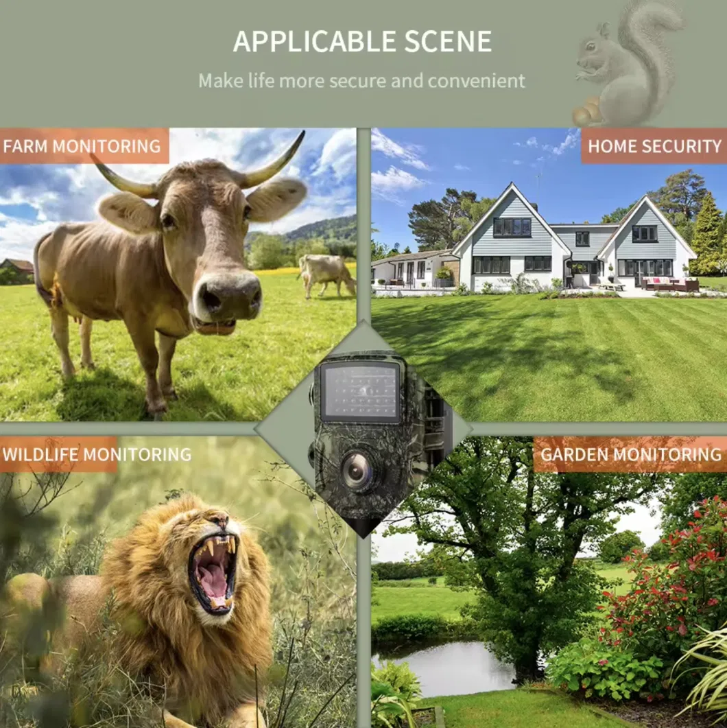 Outdoor Wildcamera 60MP Night Vision Wholesale Trail Camera Wildlife Hunting Camera H1