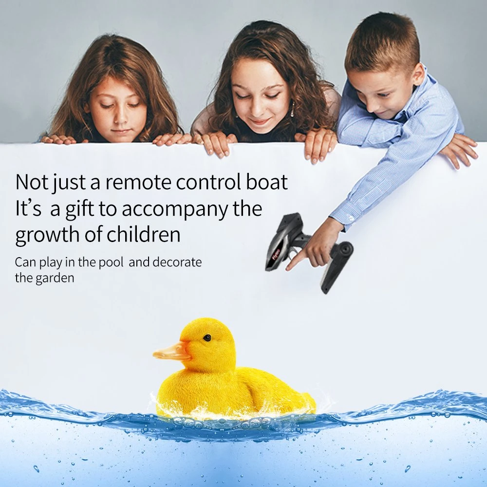 Flytec V203 2.4G Yellow Duck Electric Children RC Toy Simulation Radio Control Ship Bathroom Funny Floating Toys Swimming Proof Boat