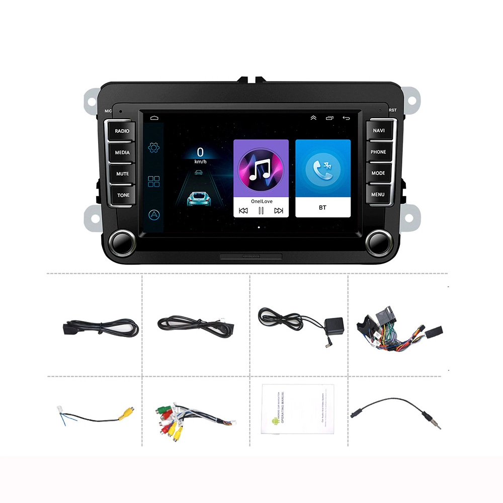 7inch Android 12 Carplay Car Radio Wireless 2 DIN Autoradio GPS Bt FM RDS for Volkswagen/Passat/Polo/Golf 5 6/Touran