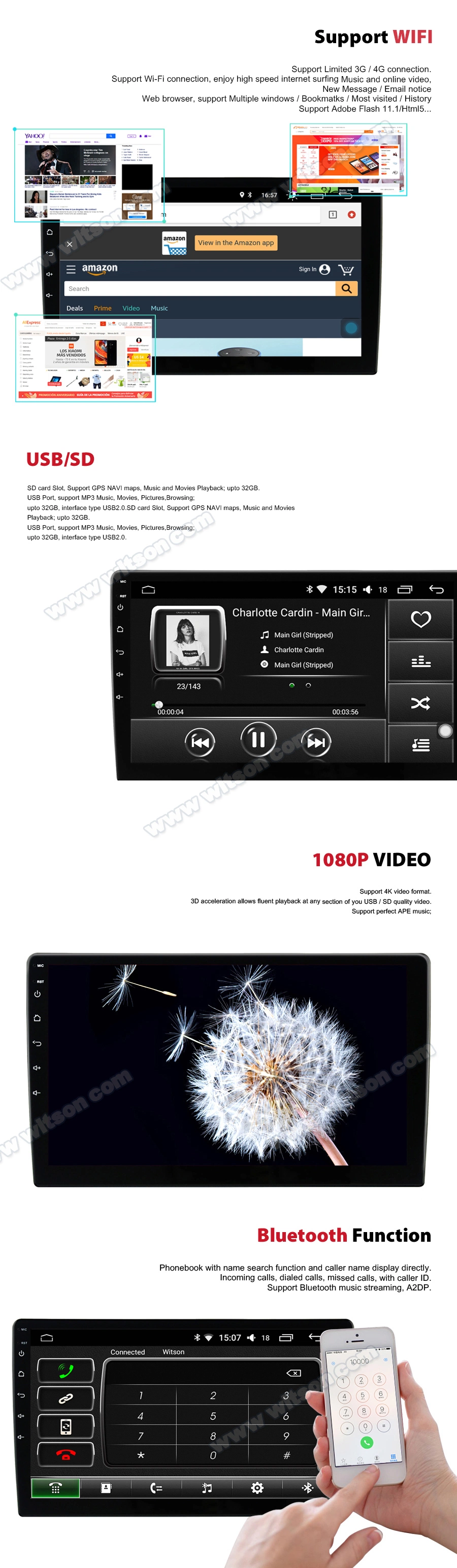 Witson Android 11 Car Auto Radio GPS for Skoda 2010-2014 Superb Manual Air-Conditioner Vehicle Multimedia Carplay Audio