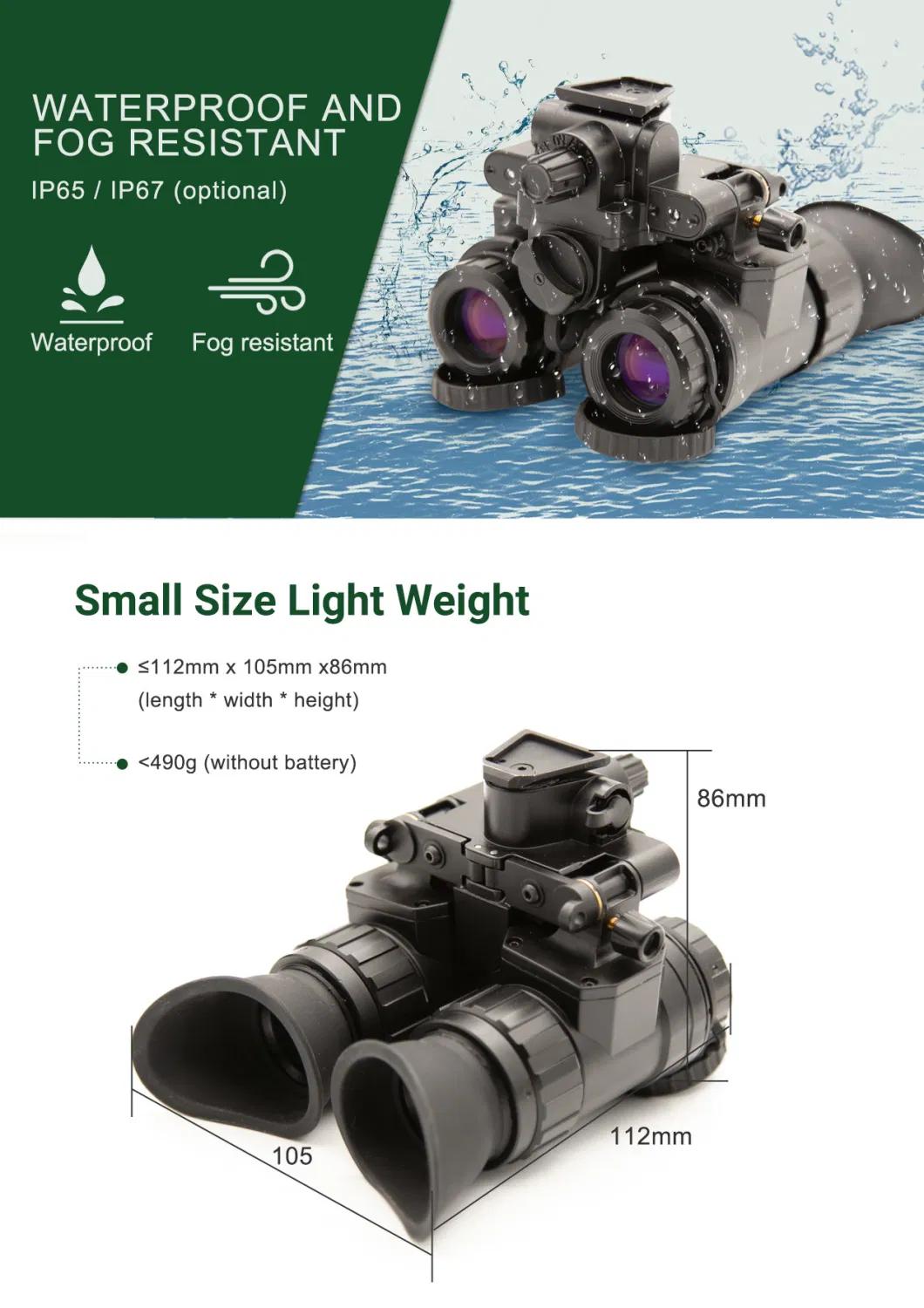 Pvs31 OEM Night Vision Binoculars Low Light 3rd Gen Dual-Tube Night Vision Goggles Night Vision Device Devices