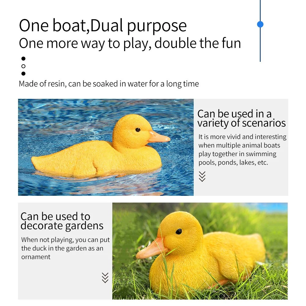 Flytec V203 2.4G Yellow Duck Electric Children RC Toy Simulation Radio Control Ship Bathroom Funny Floating Toys Swimming Proof Boat