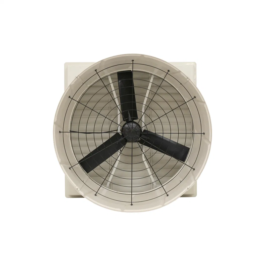 Direct Drive CE Certificed Pig Farm Poultry House Ventilation Cooling Wall Mouted Animal Huabandry Farm Factory Industry Fiberglass Cone Exhaust Fan