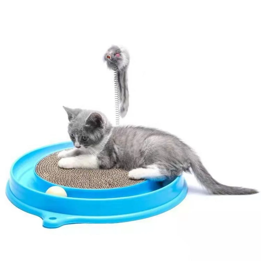 Pet Scratching Toys Funny Cat Toy Cat Scratcher and Cardboard Round Wbb18586