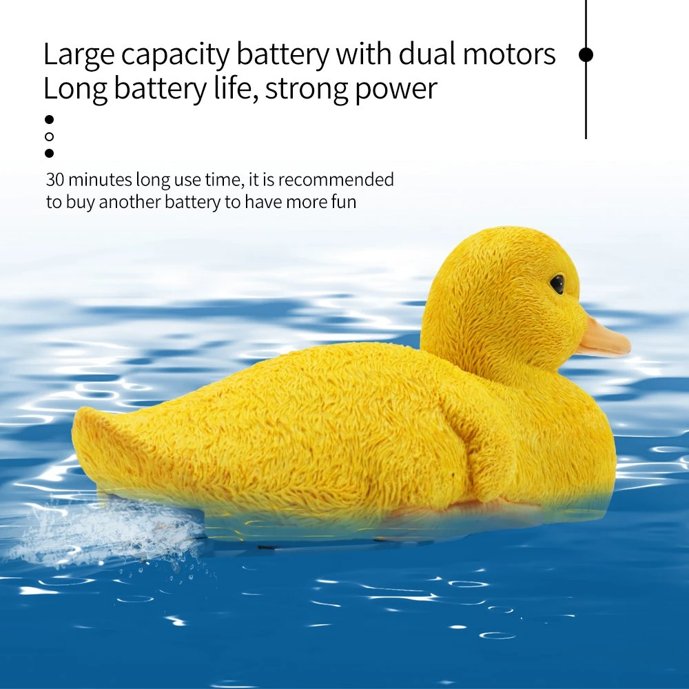 Flytec V203 2.4G Yellow Duck Electric Children RC Toy Simulation Radio Control Ship Bathroom Funny Floating Toys Swimming Proof Boat