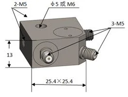 Iepe Vibration Testing Environments Signals Measuring Universal Triaxial Voltage Piezoelectric Acceleration Sensor (A23S100)