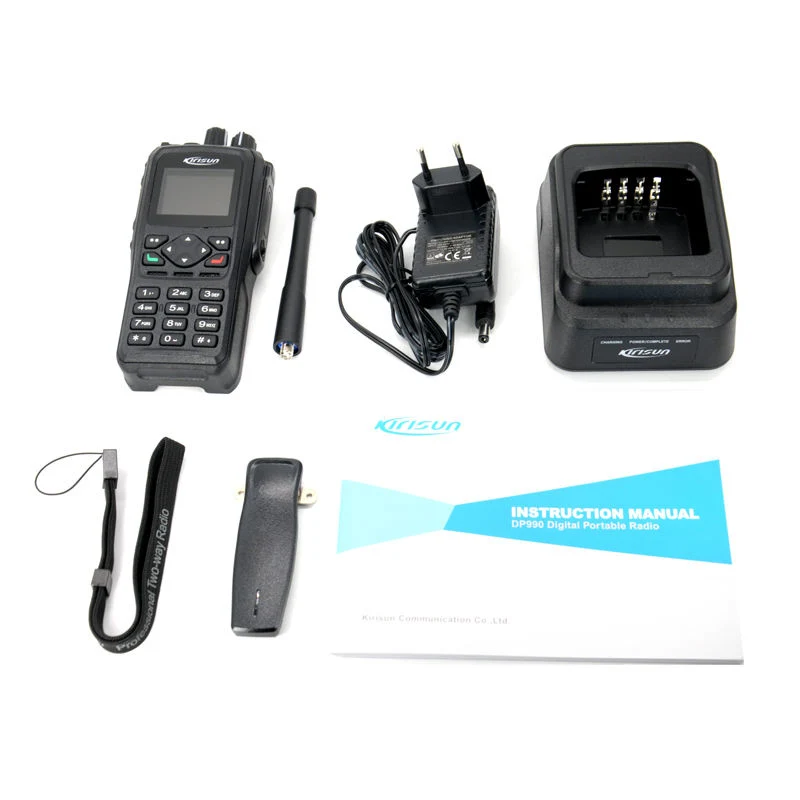 Kirisun Dp990 Dp995 Dmr UHF VHF 5km Long Range Portable Handheld Digital Radio Walkie Talkie