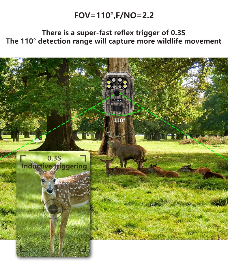 New Arrival Onick Am-68 Wild Animals IR Trail Camera Trigger Camera for Hunting