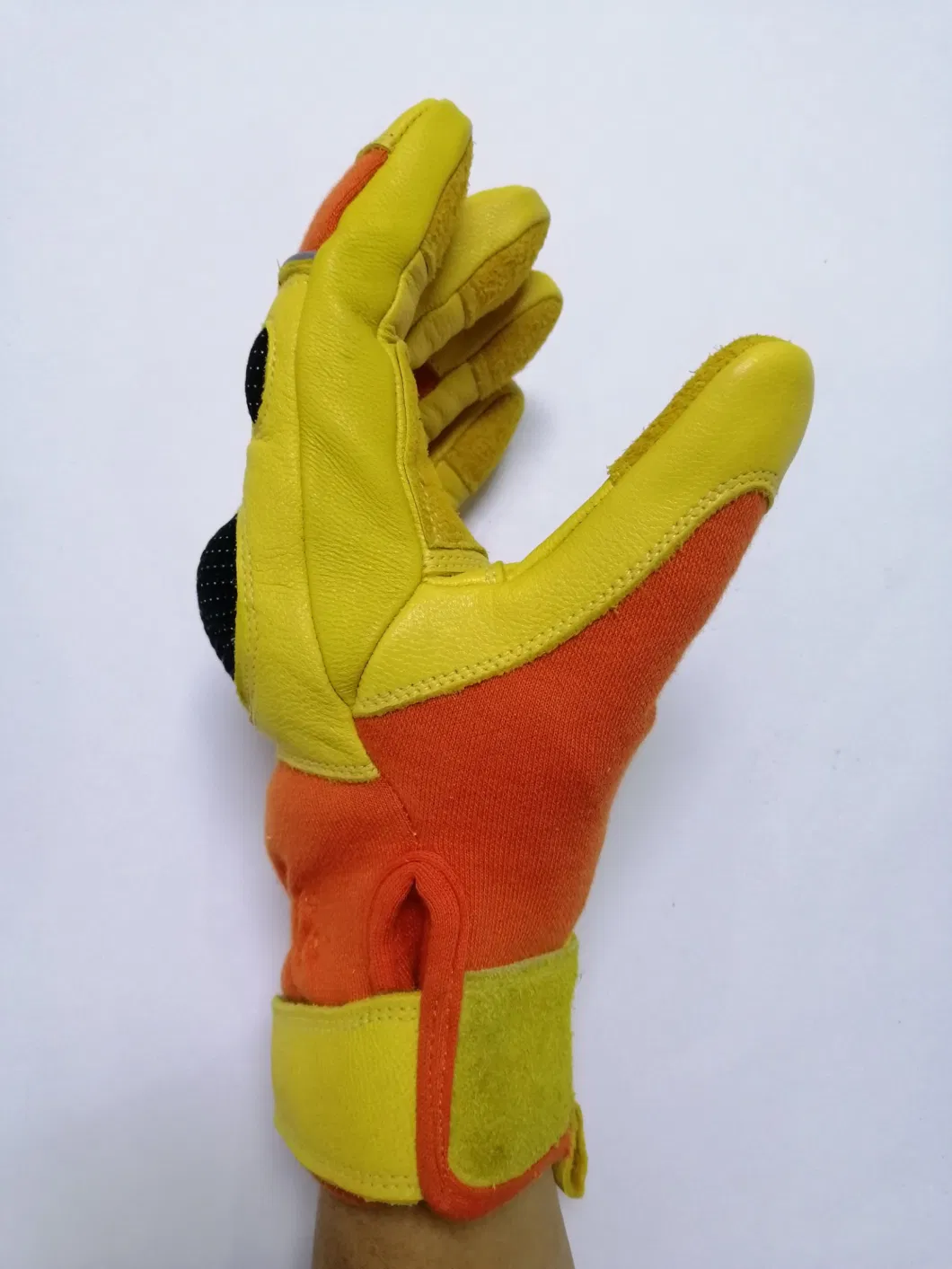 Fire Resisatnt Cow Split Leather Kevlar Gloves for Firefighter and Rescue