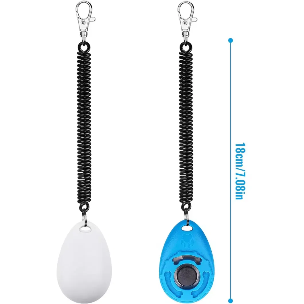 Dog Training Clickers with Wrist Strap Durable Pet Training Behavior Products for Cats Dogs Whistle and Clicker to Stop Barking