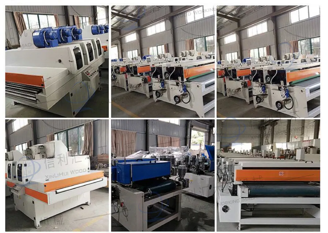 Double Roll Reverse Roller Coater Machine Wood Finishing with UV Curable Coatings Glass Magnesium Board Primer, Top Coat or Coloring of Furniture,