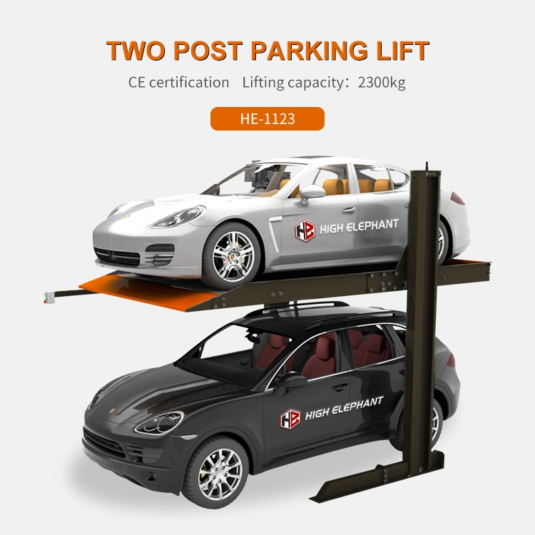 Two Post Double Level Car Parking Lift/Hydraulic Lifting Equipment/Vertical Parking System