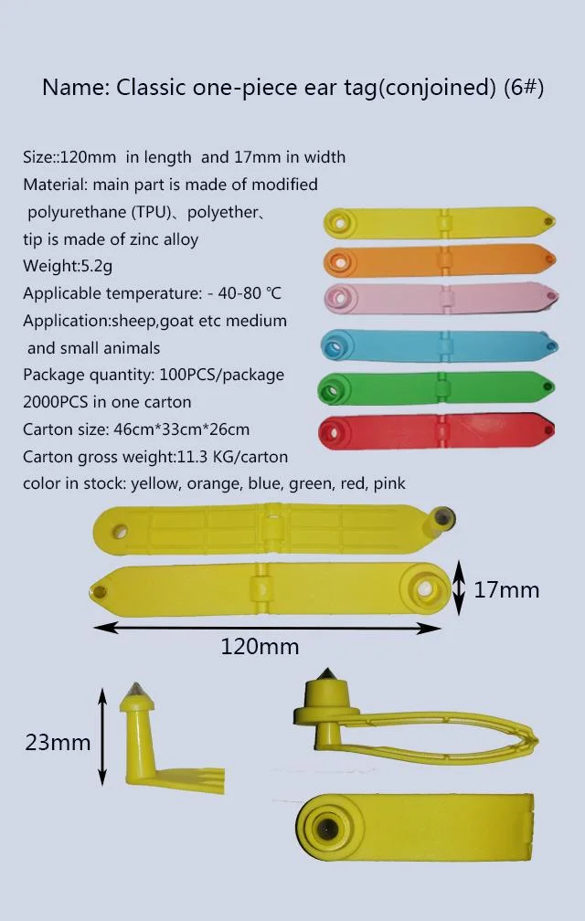 Customized Cattle Tracking RFID Electronic Animal Ear Tag for Sheep Cow Pig Horse