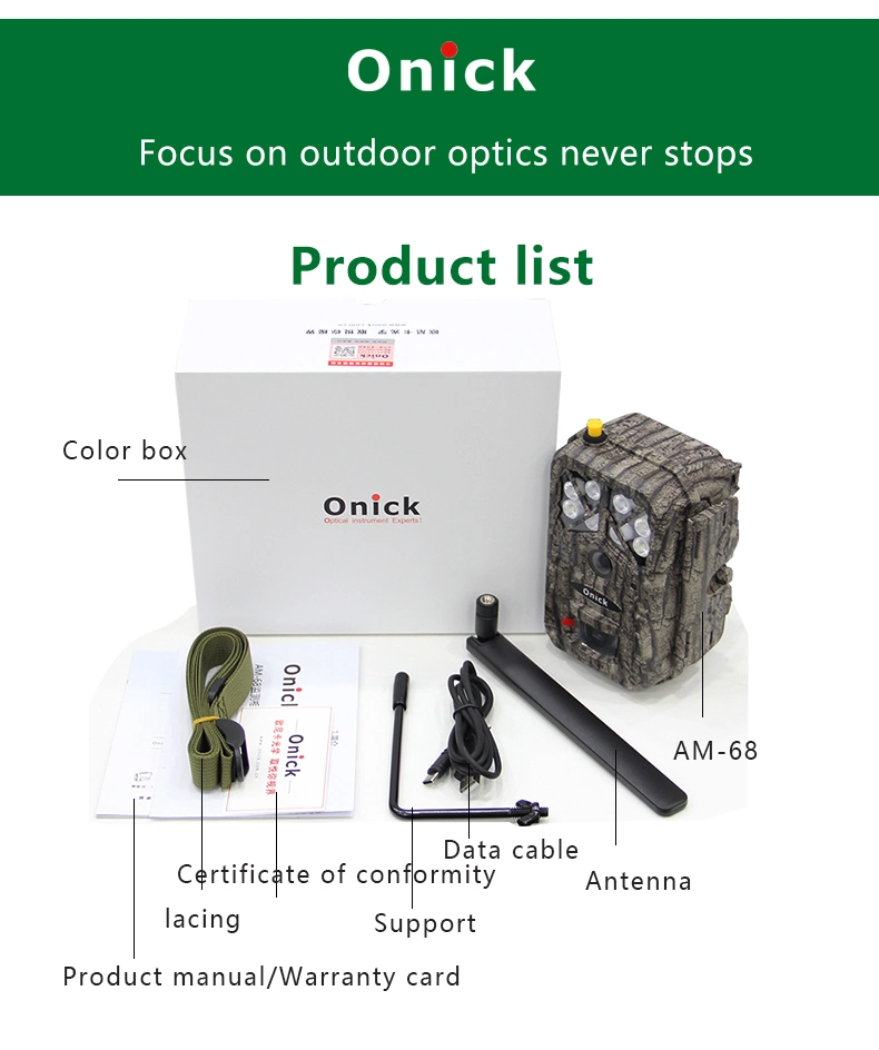 Onick Am-68 Wild Animals Infraded Trail Camera Trigger Camera for Hunting