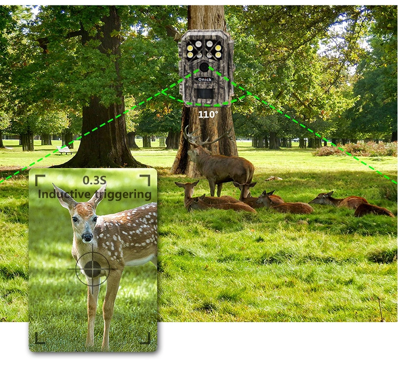 in Stock Onick Am-66 Wild Animals IR Trail Camera Trigger Camera for Hunting