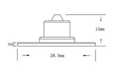 Built-in Chip in The Earring, Ear Tag with Female Button