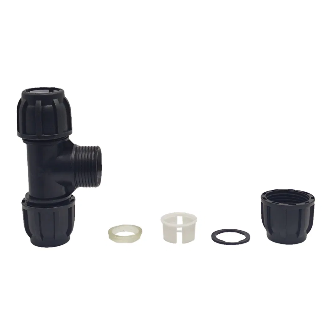 PP Compression Fitting Equal Tee for Irrigation System