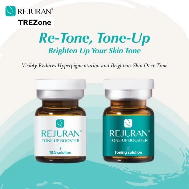 The First Cocktail Mesotherapy Solutions Brighten up Your Skin Tone Two Formulations with Dual Action Rejuran Tone-up Booster Injection Shiny Glowing The Skin