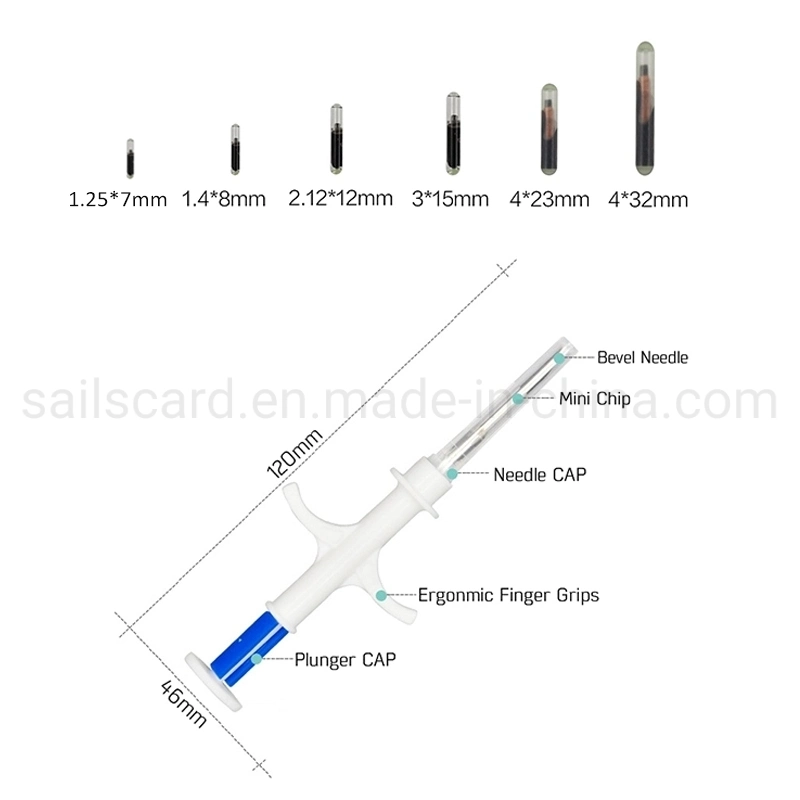 2.12*12mm Icar Animal RFID Transponder Pet Microchip Tag