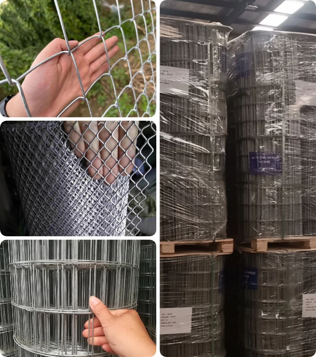 Large Stock Galvanized Rabbit Chicken Sheep Wire Mesh with Square Shape