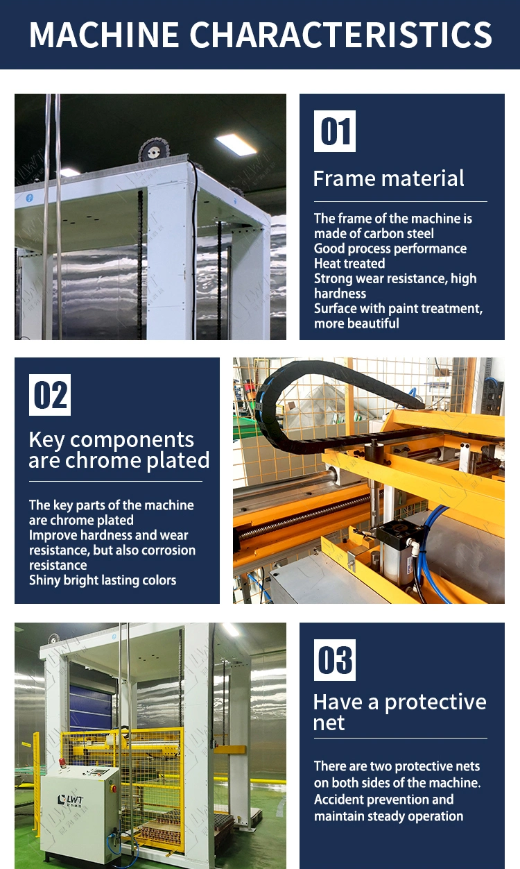 Top Quality CE Made in China Fully Automatic Palletizer Machine for Tin Can Animal Feed Palletizer