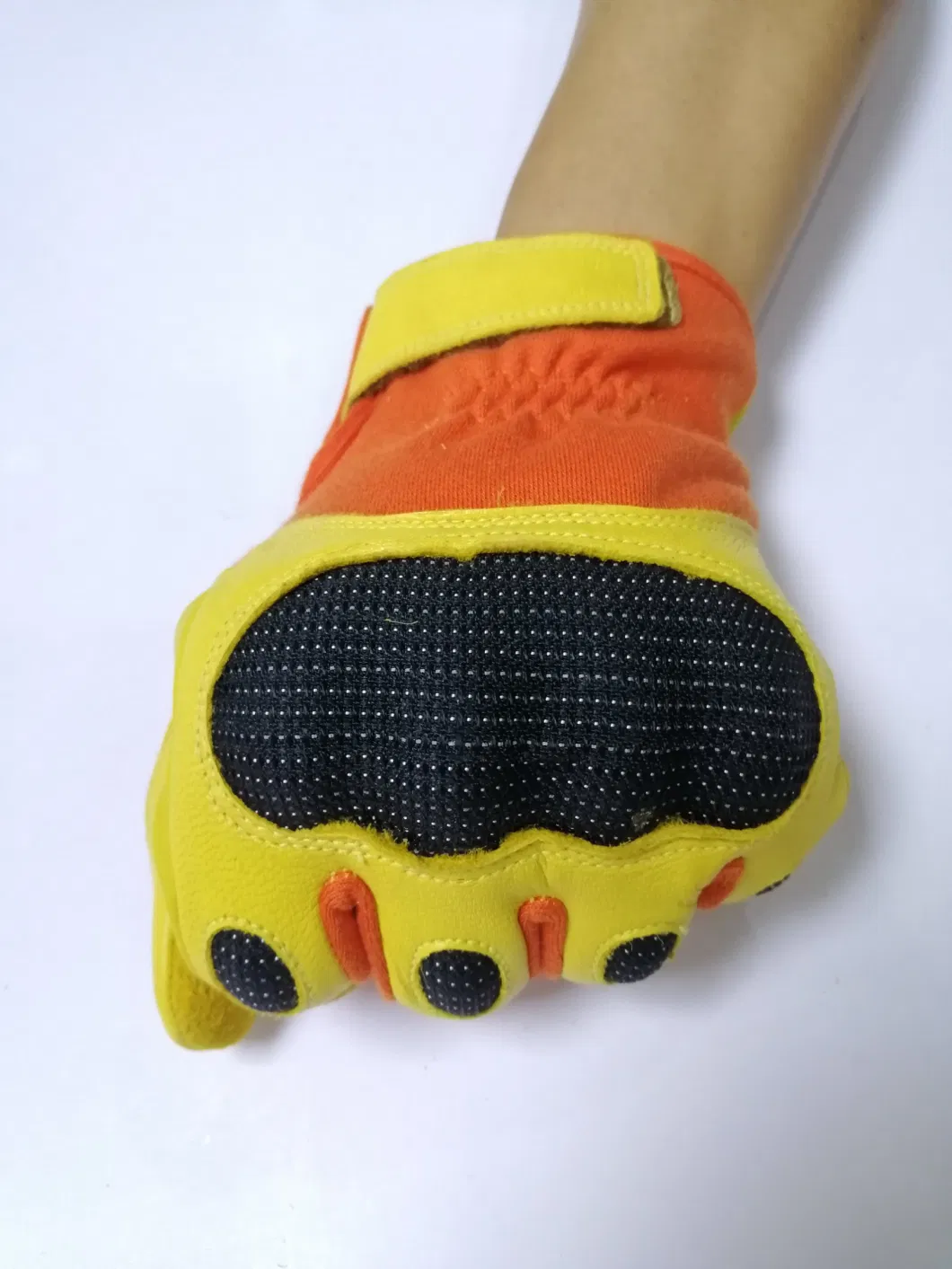 Fire Resisatnt Cow Split Leather Kevlar Gloves for Firefighter and Rescue