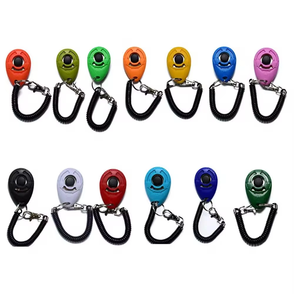 Dog Training Clickers with Wrist Strap Durable Pet Training Behavior Products for Cats Dogs Whistle and Clicker to Stop Barking