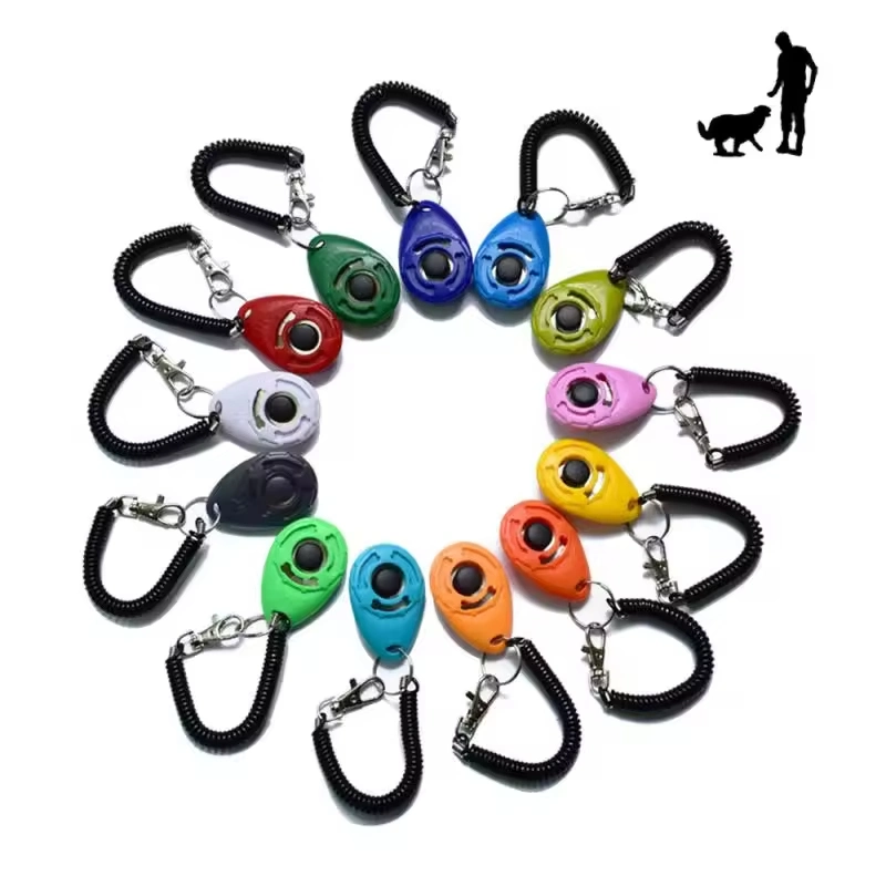 Dog Training Clickers with Wrist Strap Durable Pet Training Behavior Products for Cats Dogs Whistle and Clicker to Stop Barking