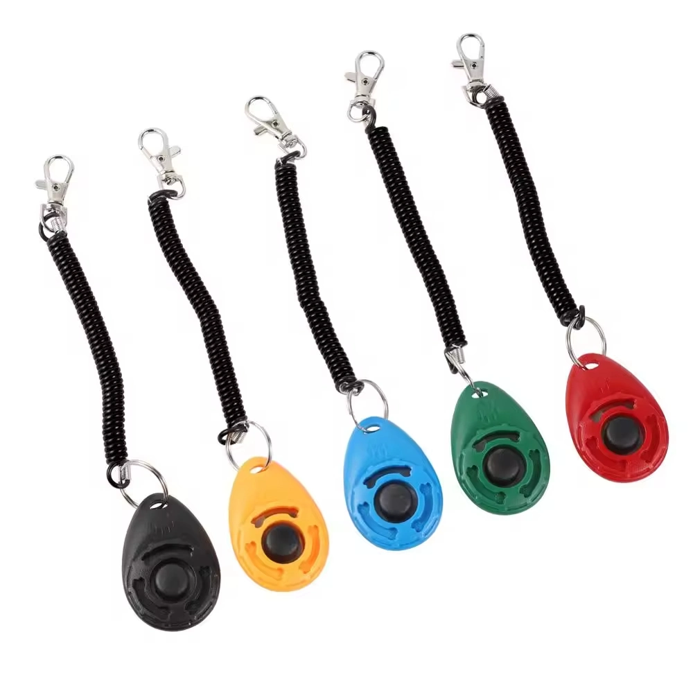 Dog Training Clickers with Wrist Strap Durable Pet Training Behavior Products for Cats Dogs Whistle and Clicker to Stop Barking