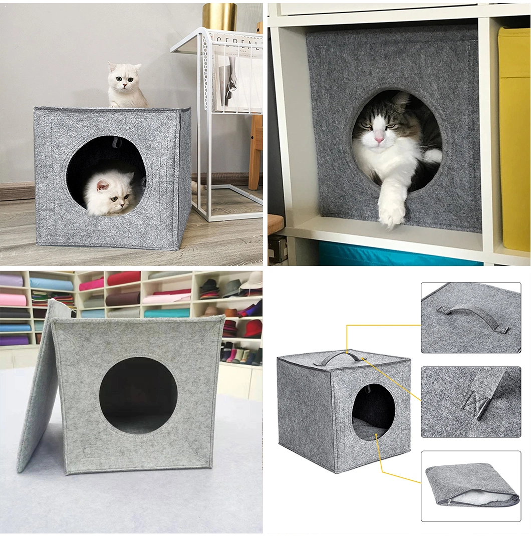 Hot Selling Wash Custom Cute Luxury Soft Small Pet Bed for Dog Simple Design Comfortable Bed for Pet Cat Dog