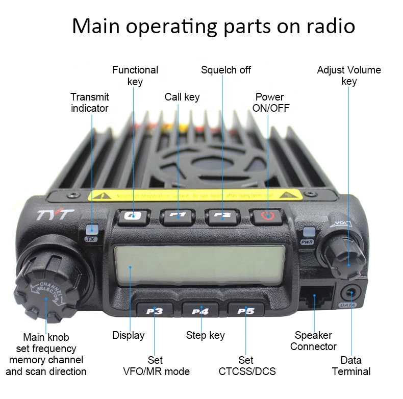 Tyt Th9000d 50km Radio Station 200 Channels VHF Mobile Radio Walkie Talkie