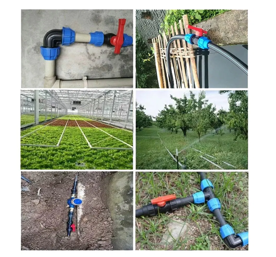 PP Compression Fitting Equal Tee for Irrigation System