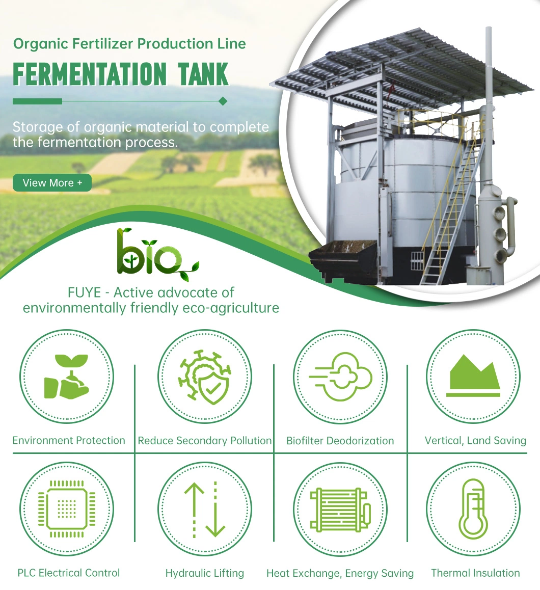 Biological Deodorization Organic Fertilizer Production Pig Sheep Poultry Manure Fermentation Tank