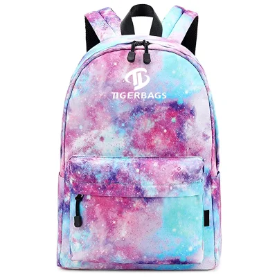 Galaxy Pink Lightweight Waterproof Cute Schoolbag Travel Student Backpack