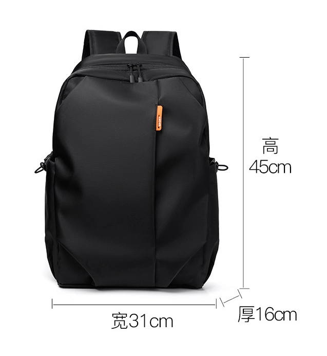 Fashion Waterproof Ultra Lightweight Back Black Notebook Bag for Men Book Bag Men&prime;s Stylish Notebook Backpack