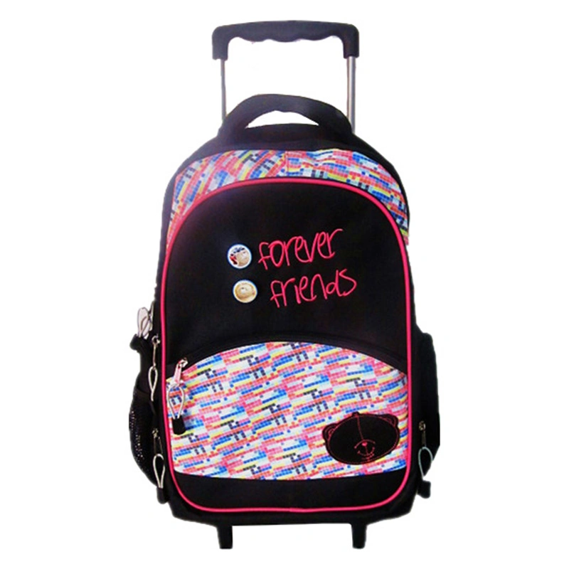 Casual Daypack Allover Printed School Trolley Book Bags for Girls